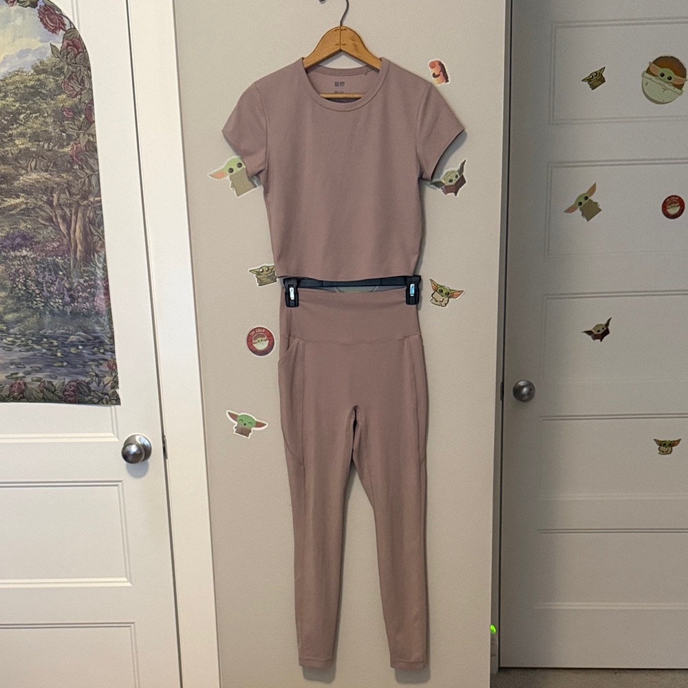 Uniqlo Dusty Pink Jumpsuit